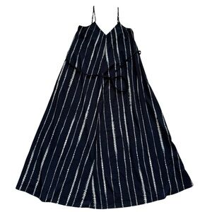 Banana Republic Navy and White Striped Dress Size Small